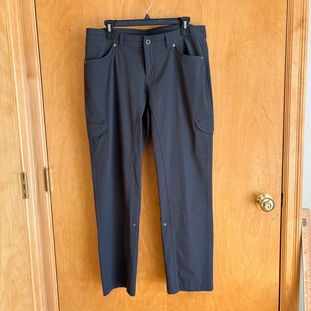 KUHL Splash Cargo Pants‎ Womens 12 Short Grey Hiking Outdoor Utility 6326